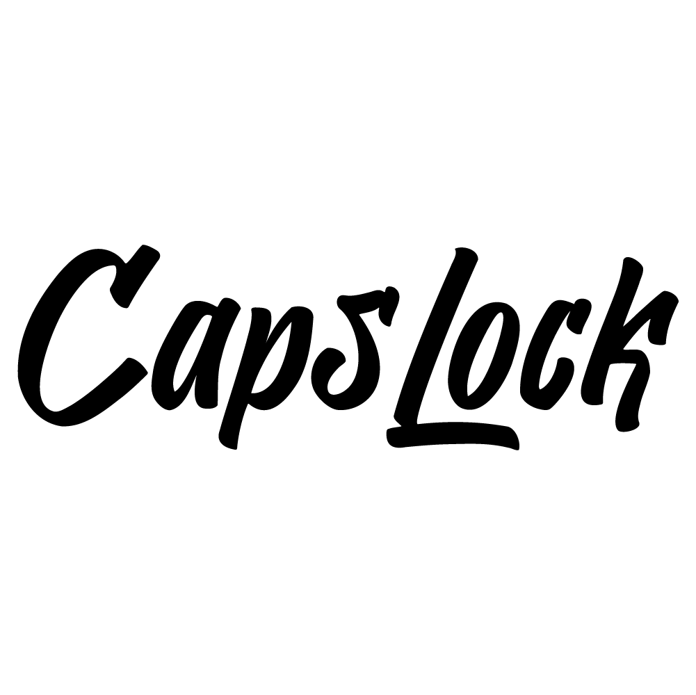CapsLock Wordmark Black