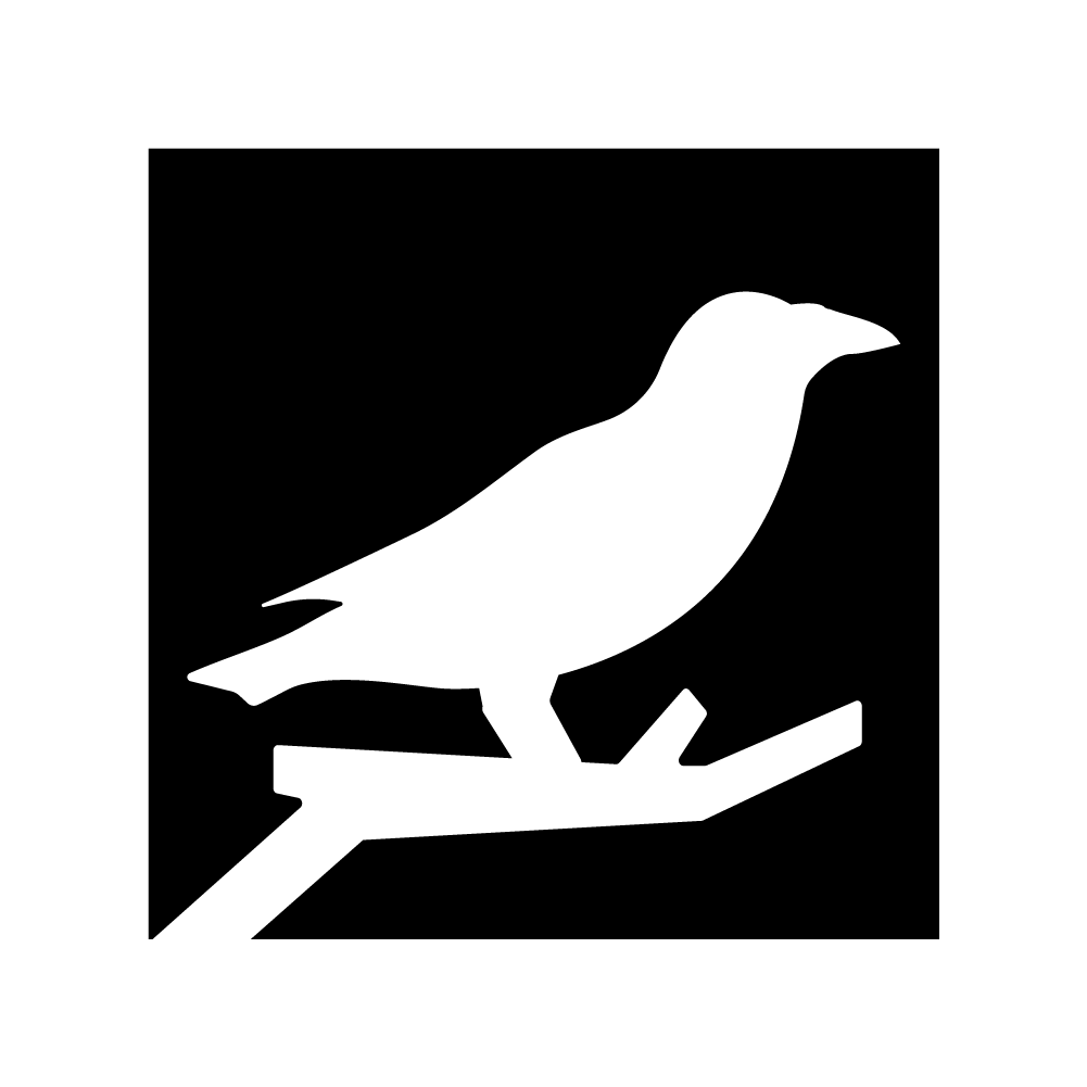 Raven Icon Logo Black
