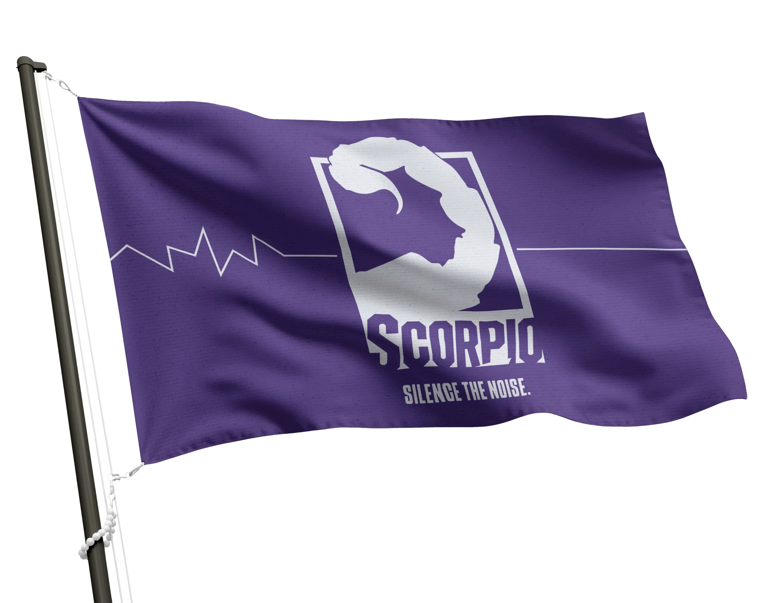 Scorpio Energy Flag Mockup Scorpio Energy Flag Mockup